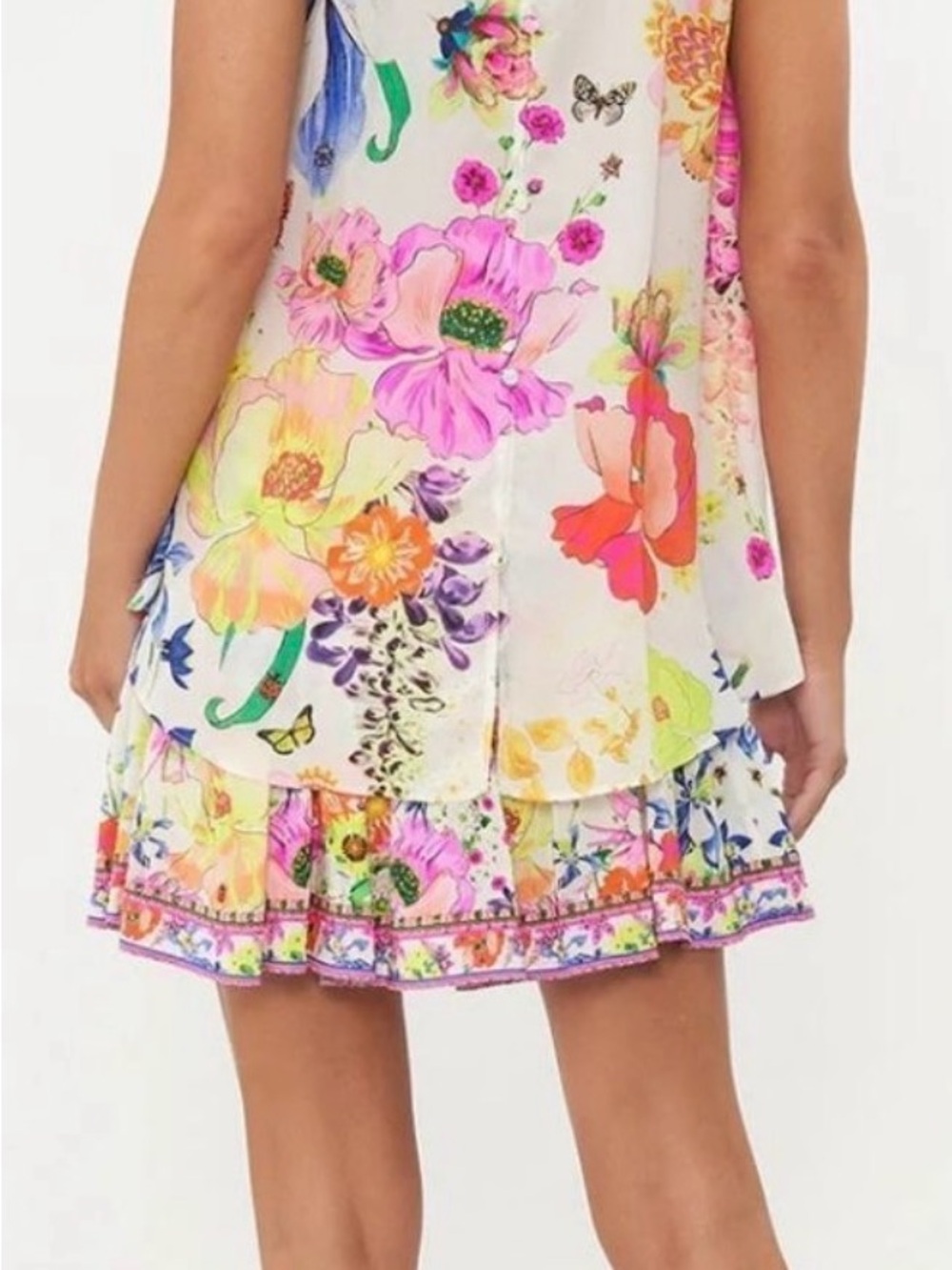 Camilla NWT Fairy Gang V Neck Button Back 100% Silk Top - Picture 5 of 13